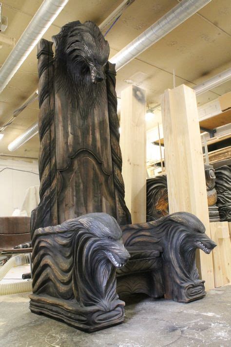 A Fine King Of The North Throne Vikings Gothic Furniture Woodworking