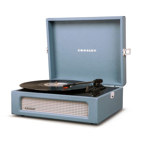 Crosley Voyager Portable Turntable Washed Blue At Gear4music