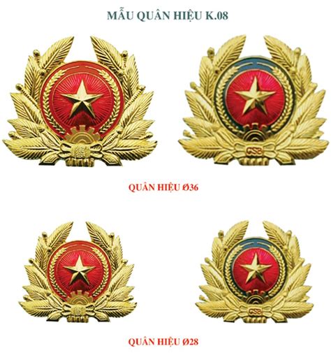 Qui định Quân Hiệu Cấp Hiệu Của Quân đội Nhân Dân Việt Nam