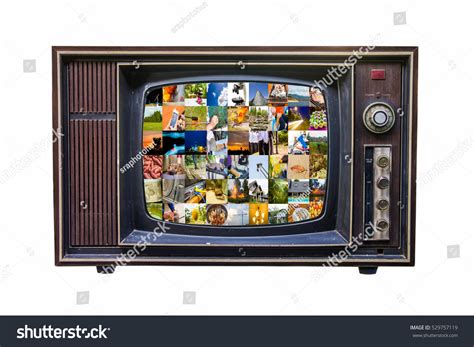 Classic Vintage Retro Style Old Television Screen With Video Gallery