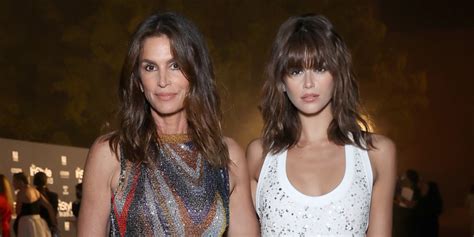 Cindy Crawford Twins With Daughter Kaia Gerber In Paris