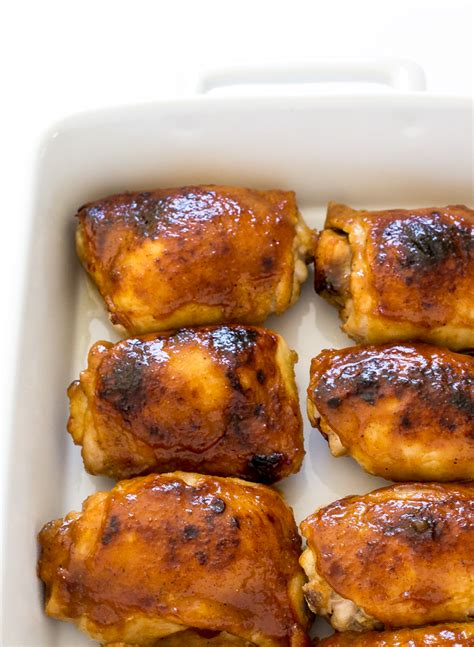 Add the oil to a skillet pan and gently fry the onions. Baked Honey Mustard Chicken Thighs - Chef Savvy