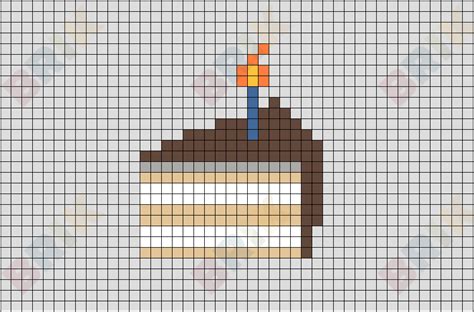 Pixel Birthday Cake Brik