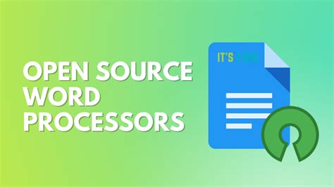 Best Open Source Word Processors For Linux