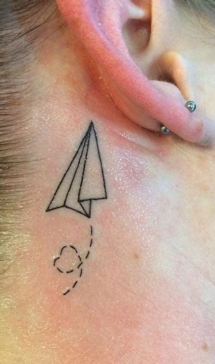 85 Amazing Paper Airplane Tattoos And Meanings That Will
