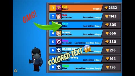 Only pro ranked games are considered. Make Your Name Colored In Brawl Stars! (Doesn't work ...