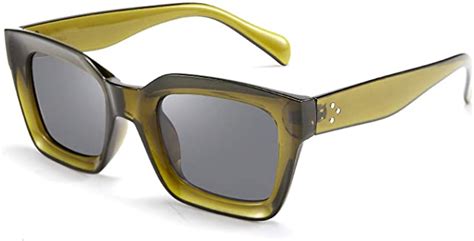 Feisedy Classic Women Sunglasses Fashion Thick Square Frame Uv400 B2471 Clothing