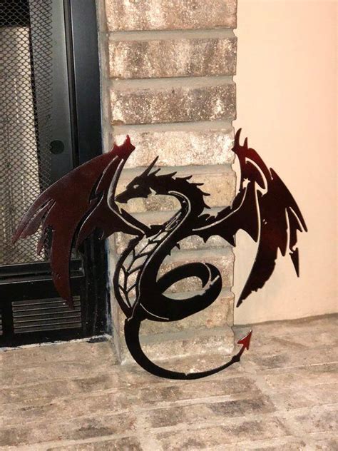 Metal Dragon Dragon Metal Art Metal Wall Art Home Decor Metal