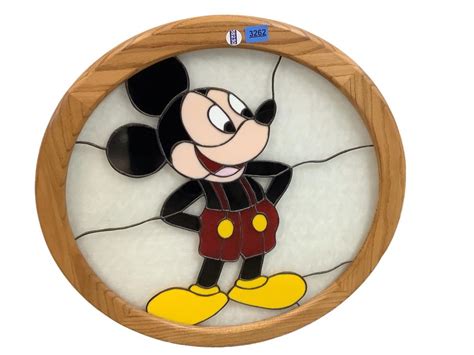 Lot Stained Glass Mickey Mouse