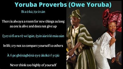 120 Yoruba Proverbs And Their Meanings