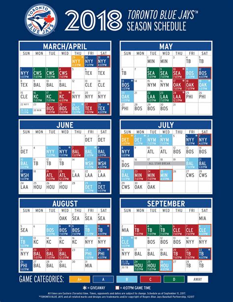 Steven matz earned his sixth victory and vladimir. The 2018 Blue Jays Schedule Is Out: Here Are The ...