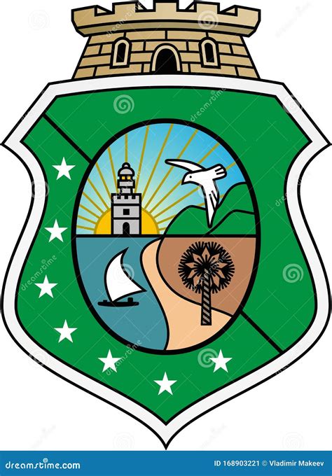 Coat Of Arms Of The State Of Ceara Brazil Stock Illustration Illustration Of Sailing Brazil