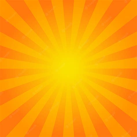 Premium Vector Bright Orange Rays Background