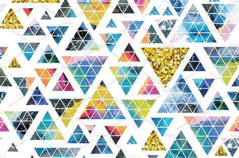 Triangle Design Collection Graphic Patterns Creative Market
