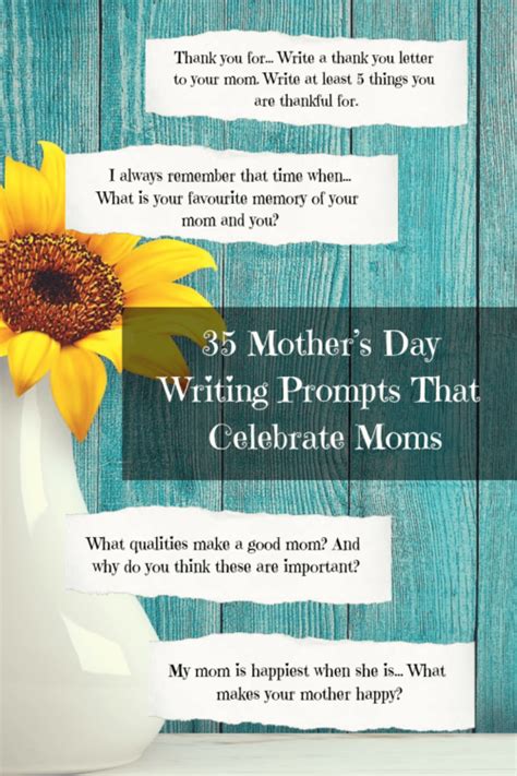 35 Mothers Day Writing Prompts That Celebrate Moms Imagine Forest Blog