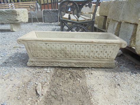 Reclaimed Reconstituted Stone Flower Box Authentic Reclamation