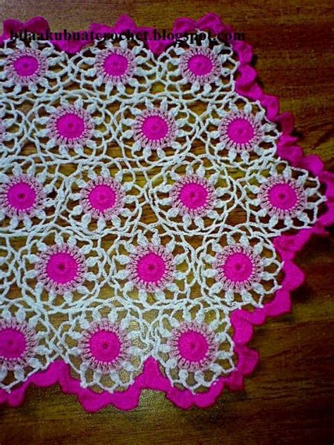 Kali ini kita akan belajar bersama membuat taplak meja rajut. Crochet, Sewing, Stitching, Knitting...: Jun 2010