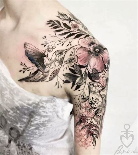 Pin By Darshan Labang On Tattoos Sleeve Tattoos For Women Shoulder