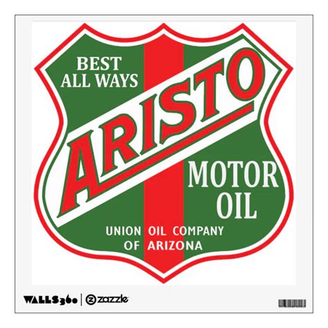 Aristo Motor Oil Vintage Sign Reproduction Wall Decal Zazzle