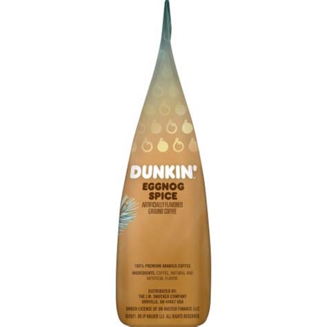 Dunkin Eggnog Spice Ground Coffee 11 Oz Kroger