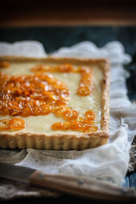 The fruits are deep orange, oval in shape and very ornamental. Candied Kumquat & Cream Cheese Tart | Sweet tarts, Kumquat ...