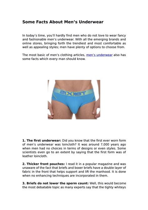 Some Facts About Mens Underwear By Skiviez Issuu