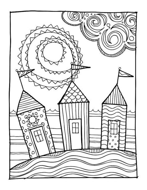 Beach Homes Coloring Book Franklin Morrisons Coloring Pages