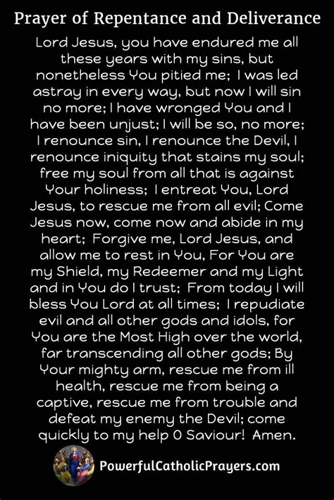 Jesus Christ Please Forgive Me Prayer Of Repentance And Deliverance