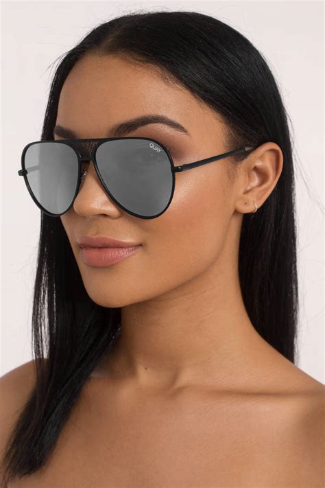 Quay X Kylie Iconic Blacksilver Sunglasses 64 Tobi Us