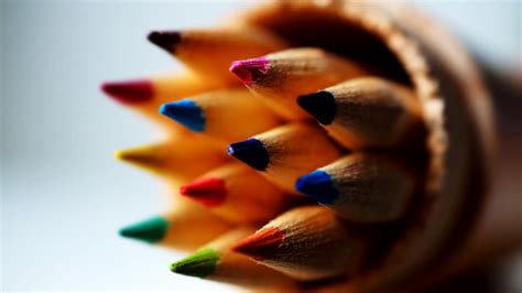 Wallpaper Colored Pencils Sharpened Drawing Hd Picture Image