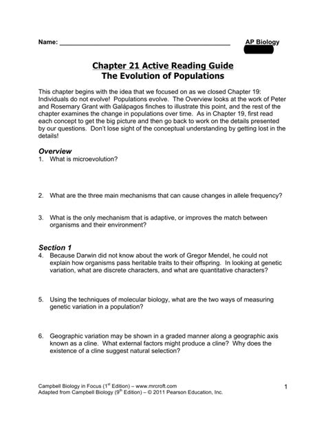 The following set of questions deal with linear electron 22. Chapter 21 Active Reading Guide