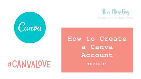 How To Create A FREE Canva Account YouTube