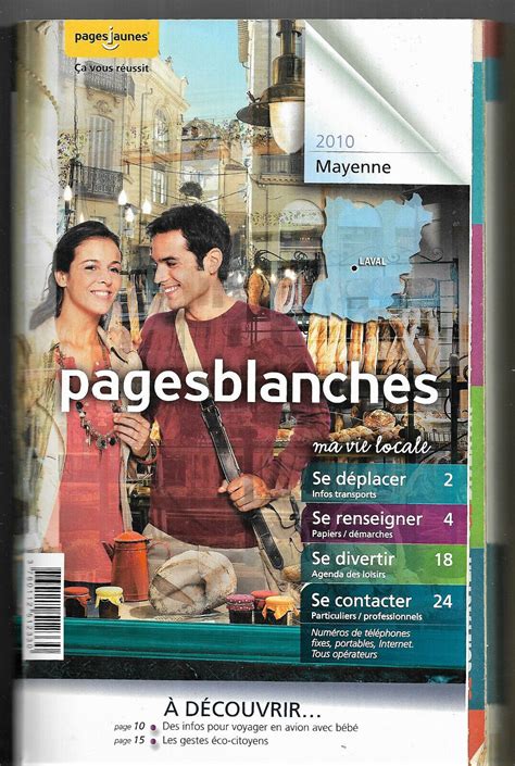 Annuaire Téléphonique 2010 Pages Jaunes Et Blanches De La Mayenne Ebay