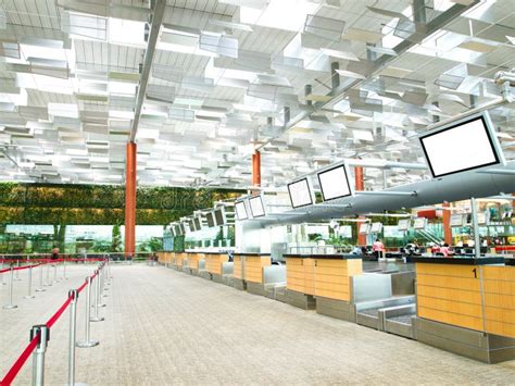 Airport Terminal Interior Area Stock Photo Image Of Interior Landing
