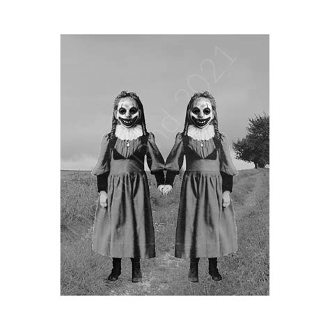 Haunted Creepy Twins Photo Printable Horror Wall Art Print Etsy Canada