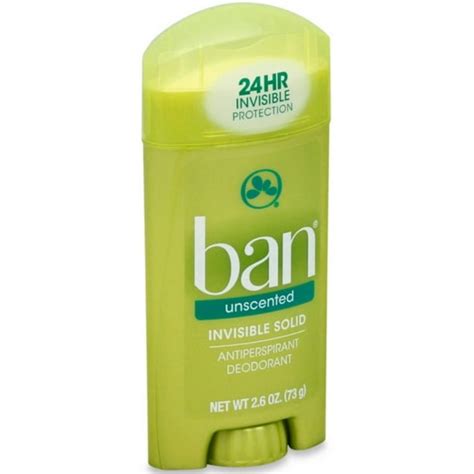Ban Anti Perspirant Deodorant Invisible Solid Unscented 260 Oz