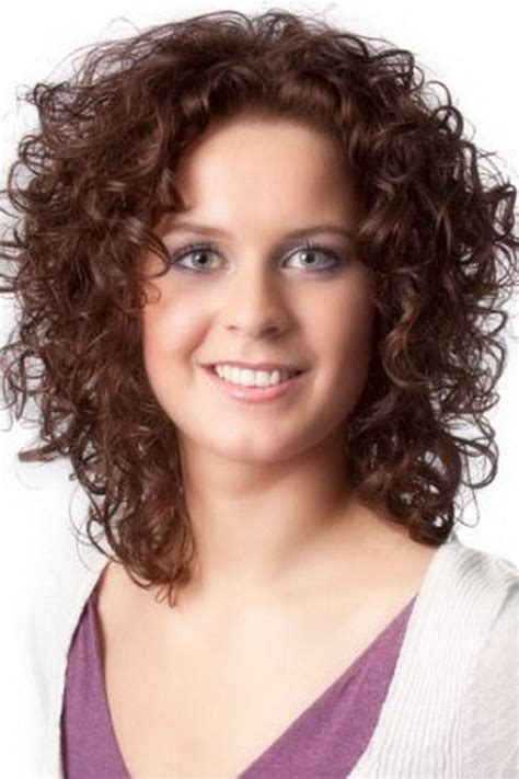 20 Best Collection Of Medium Haircuts For Round Faces And Curly Hair