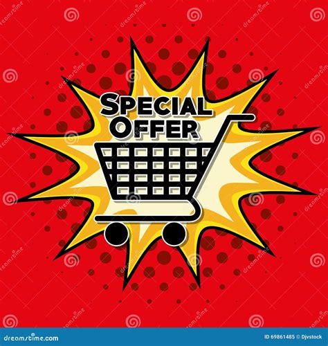 Colorful Design Of Special Offer Vector Illustration Stock Vector