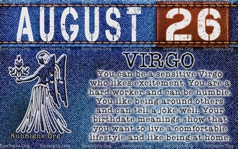 Maybe you would like to learn more about one of these? August 26 Zodiac Horoscope Birthday Personality | SunSigns.Org