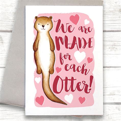 made for each otter valentine s card by alexia claire