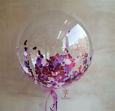 Confetti Bubble Balloon - Pink Tree Parties | Birthday Balloons, Party ...