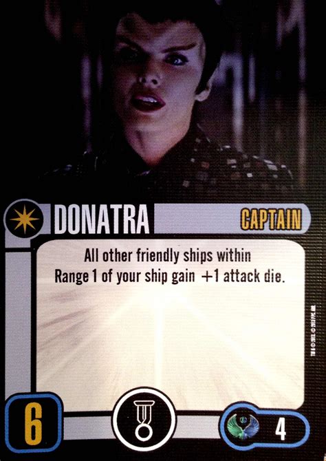 Donatra Skill 6 Cost 4 Star Trek Attack Wing Wiki