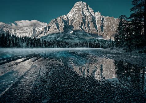 Mount Chephren Reflected Photograph By Dan Jurak Fine Art America