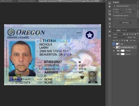 Oregon Driving License Psd Template New 1200dpi Driving License Template