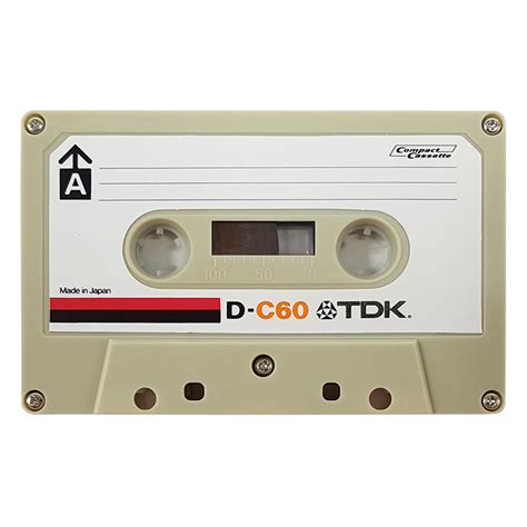 Tdk D C60 1972 1977 Ferric Blank Audio Cassette Tapes Retro Style Media