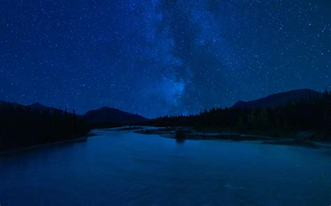 1680x1050 Milky Way Over Perfect Mountain Lake 1680x1050 Resolution Hd