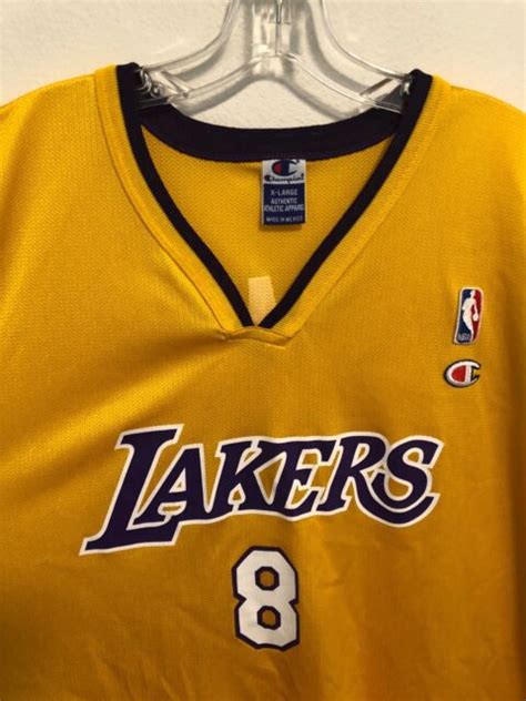 Kobe Bryant Los Angeles Lakers 8 Champion Nba Basketball Jersey Size