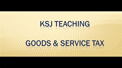 Gst Lecture 05 Definition Of Supply Under Gst Youtube
