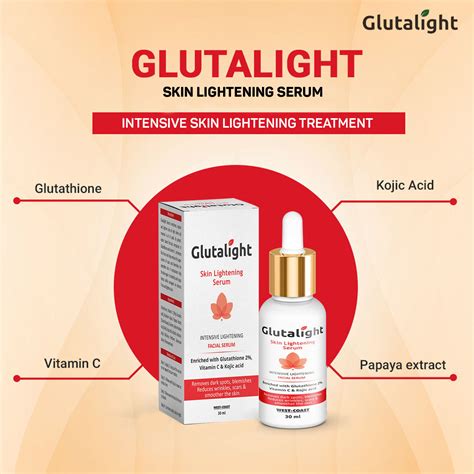 Glutalight Glutathione Vitamin C Kojic Acid Skin Lightening