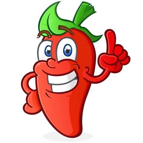 Best Smiling Red Chili Pepper Cartoon Mascot Character Illustrations